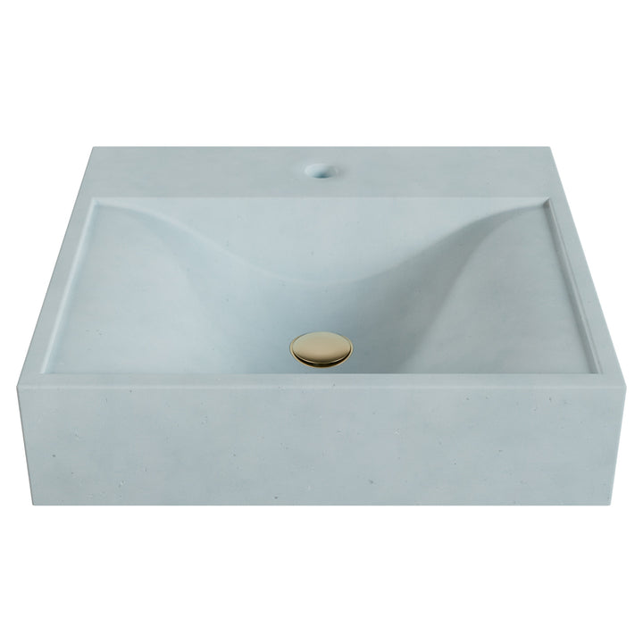Sosuke Wave Vessel Faucet Ledge Sink - 20"
