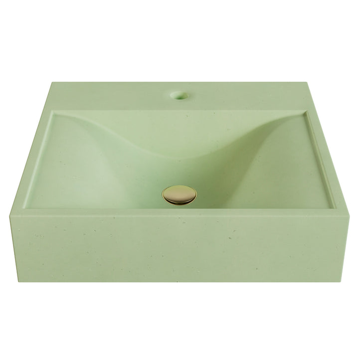 Sosuke Wave Vessel Faucet Ledge Sink - 20"