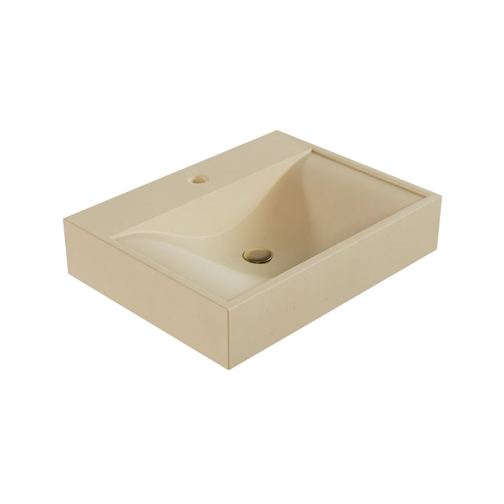 Sosuke Wave Vessel Faucet Ledge Sink - 24"