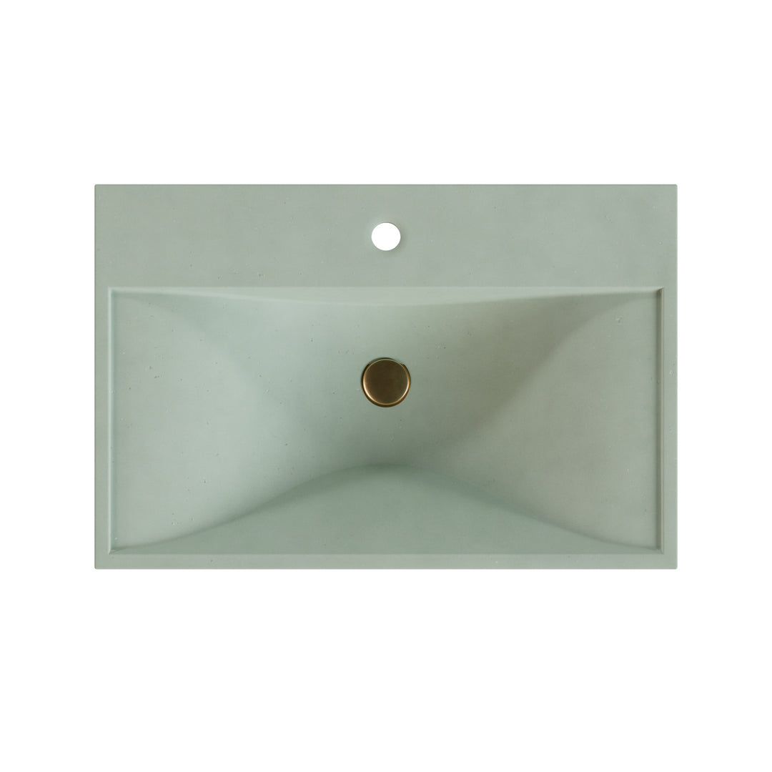 Sosuke Wave Vessel Faucet Ledge Sink - 28"