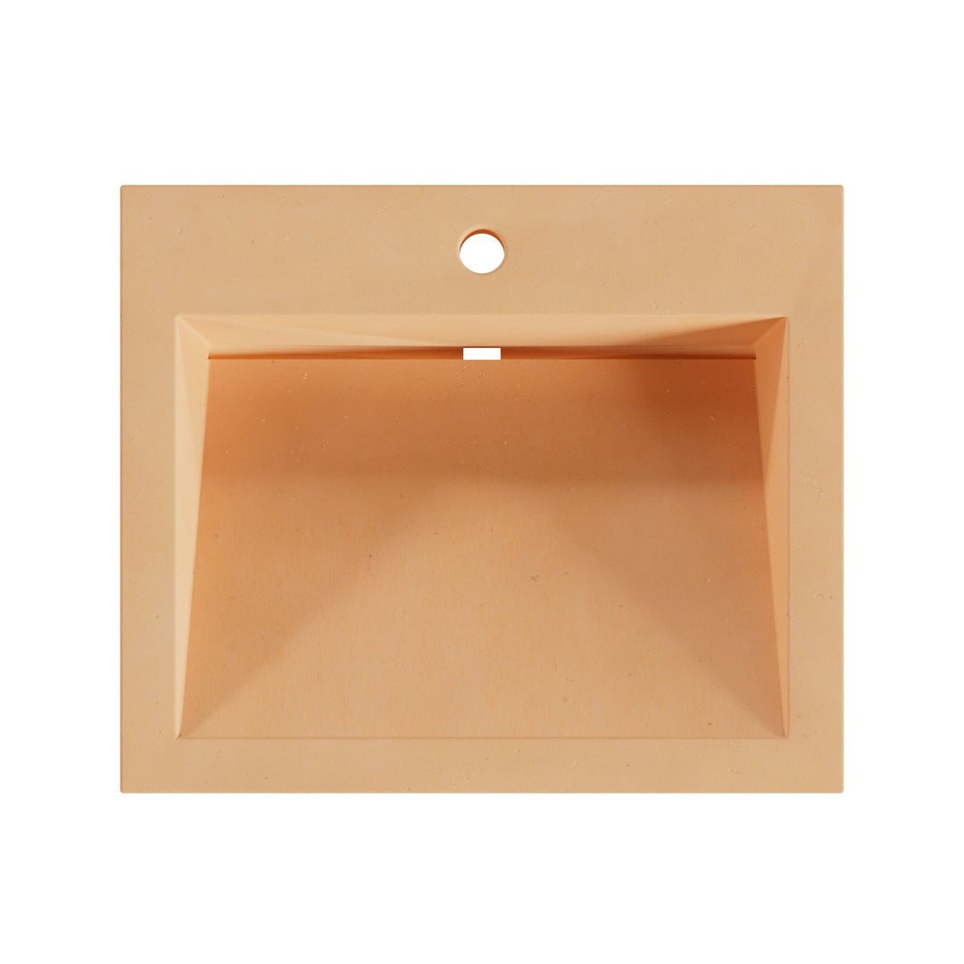 Suzume Ramp Drop-In Faucet Ledge Sink - 22"