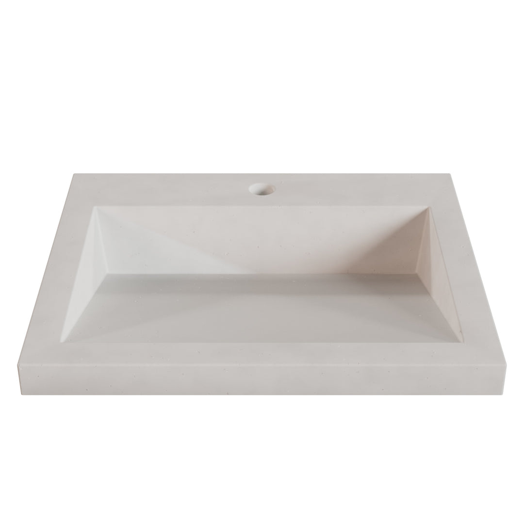 Suzume Ramp Drop-In Faucet Ledge Sink - 22"