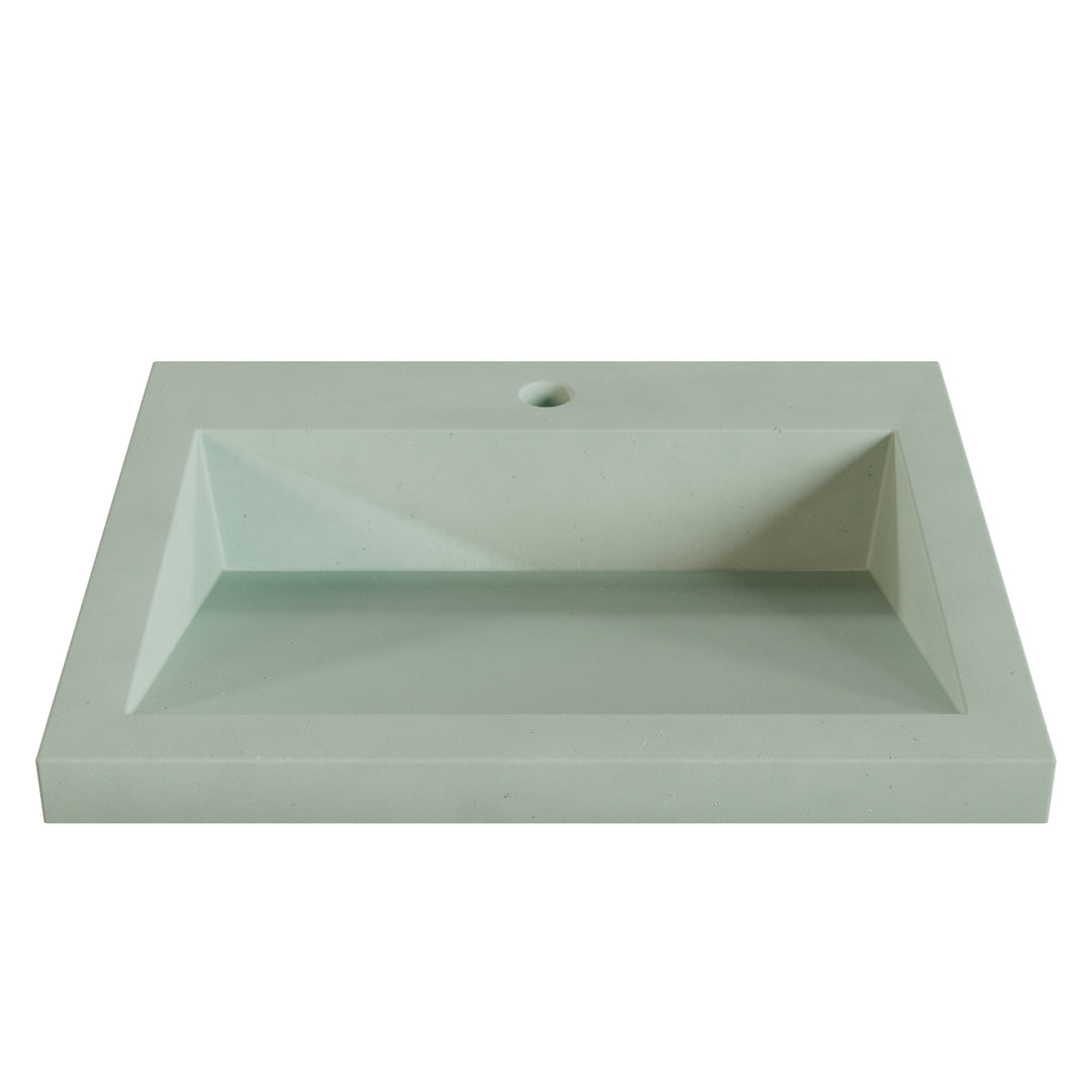 Suzume Ramp Drop-In Faucet Ledge Sink - 22"