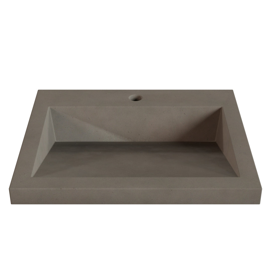 Suzume Ramp Drop-In Faucet Ledge Sink - 22"