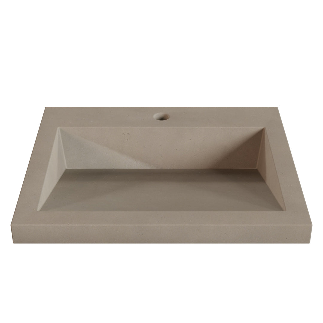 Suzume Ramp Drop-In Faucet Ledge Sink - 22"