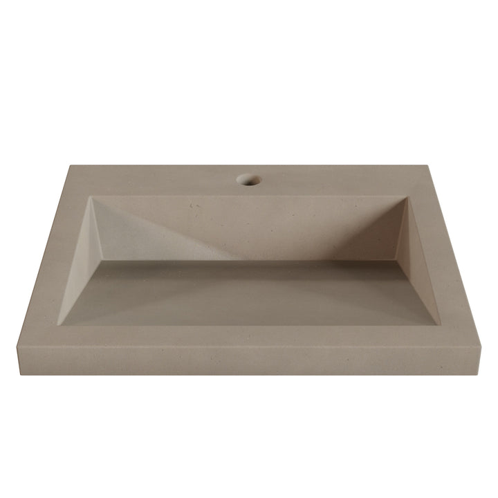 Suzume Ramp Drop-In Faucet Ledge Sink - 22"
