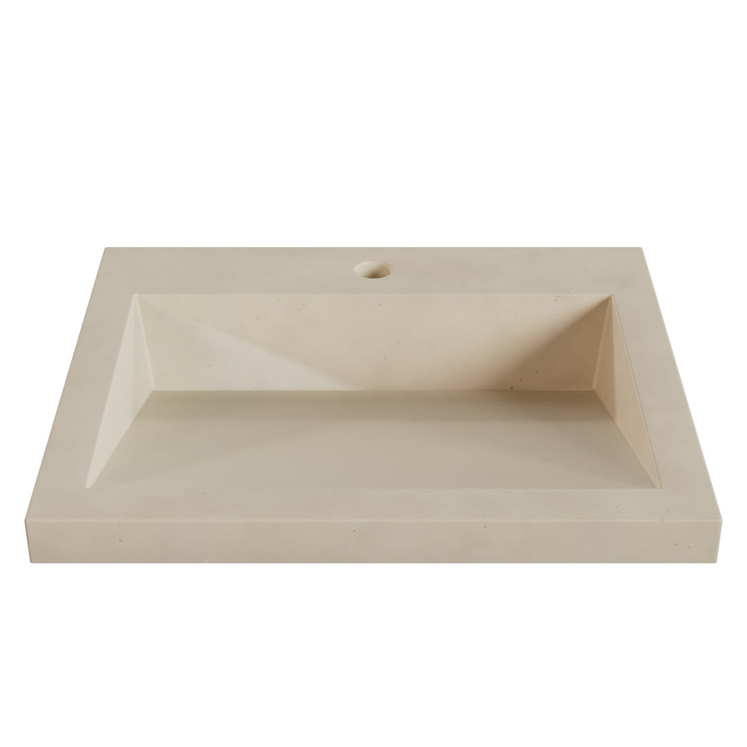 Suzume Ramp Drop-In Faucet Ledge Sink - 22"