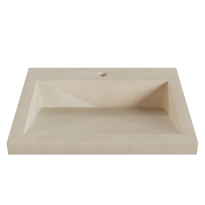 Suzume Ramp Drop-In Faucet Ledge Sink - 22"