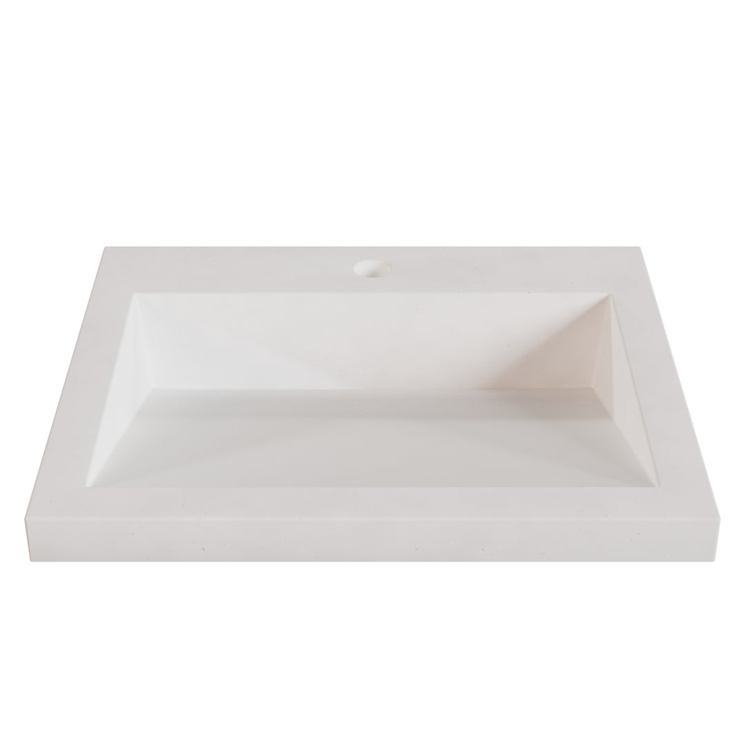 Suzume Ramp Drop-In Faucet Ledge Sink - 22"