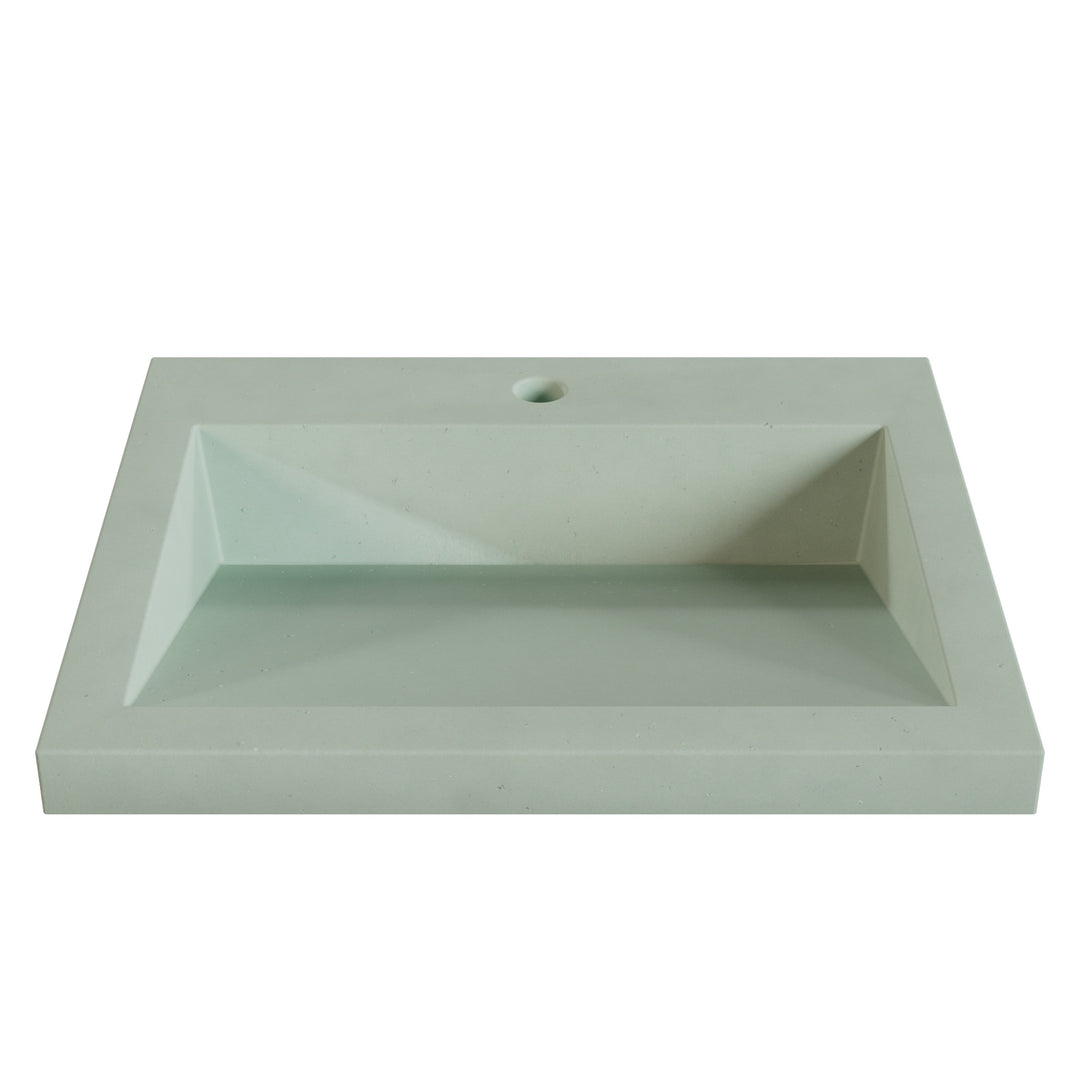Suzume Ramp Drop-In Faucet Ledge Sink - 22"