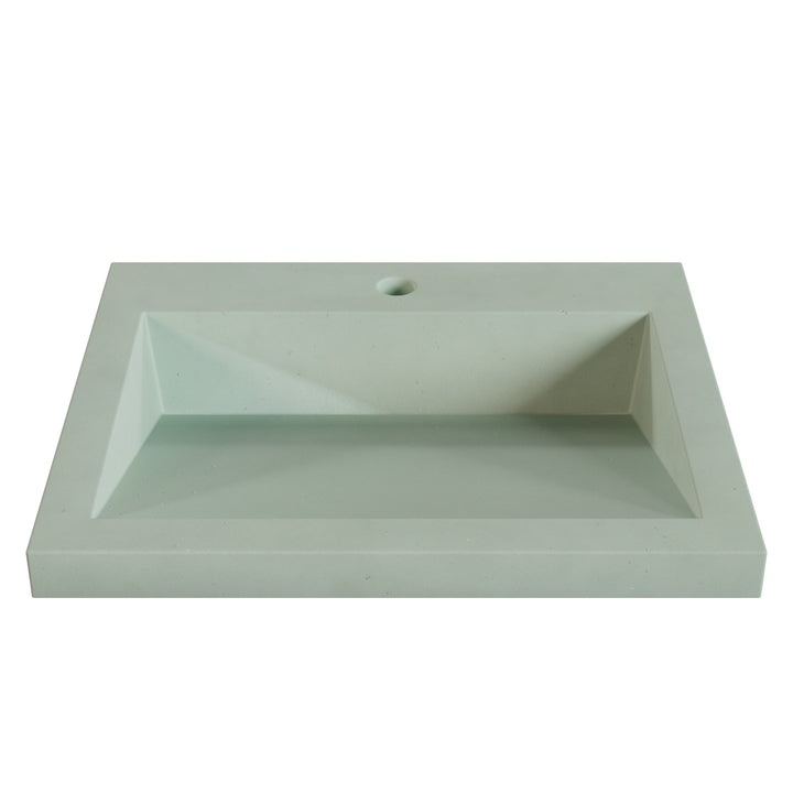 Suzume Ramp Drop-In Faucet Ledge Sink - 22"