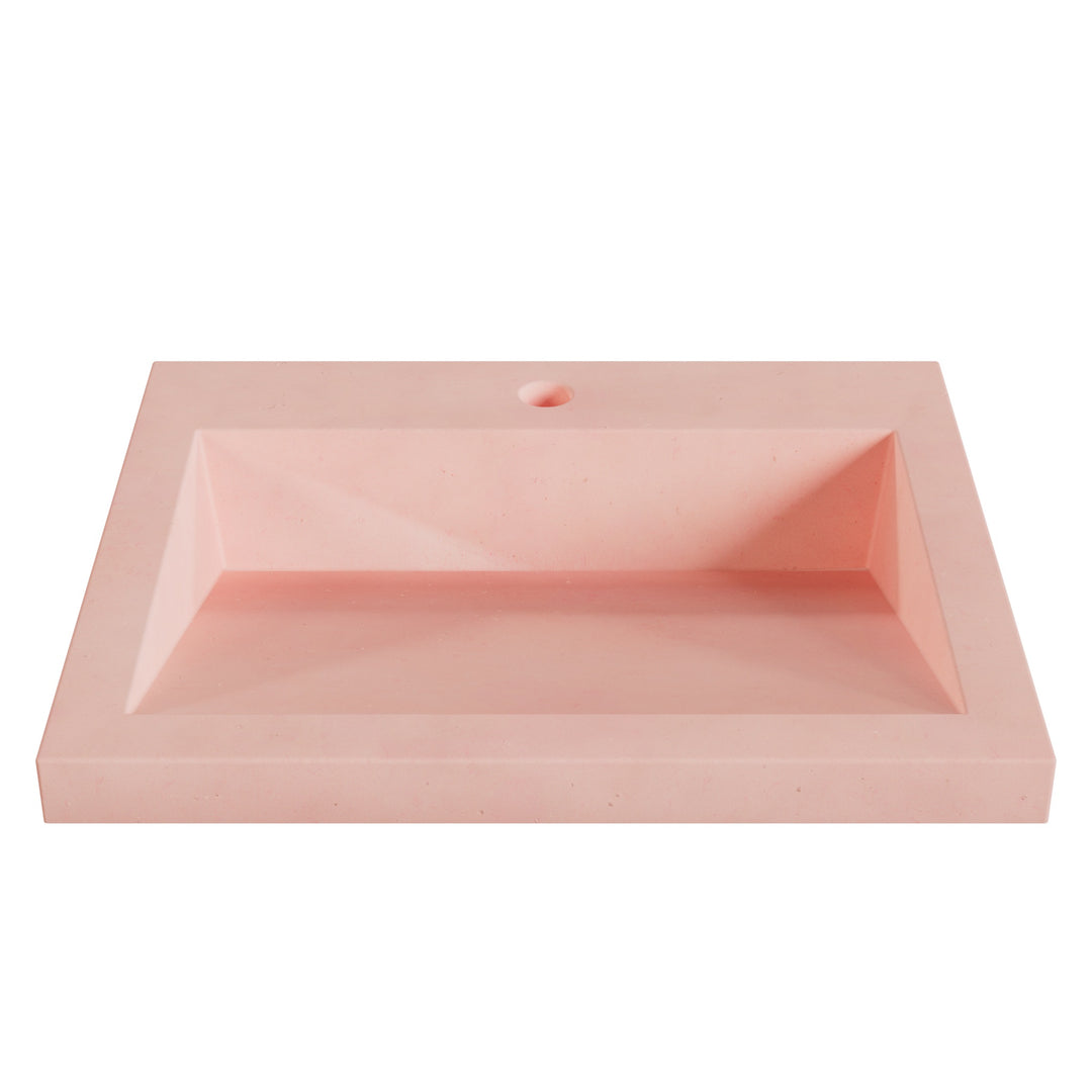 Suzume Ramp Drop-In Faucet Ledge Sink - 22"