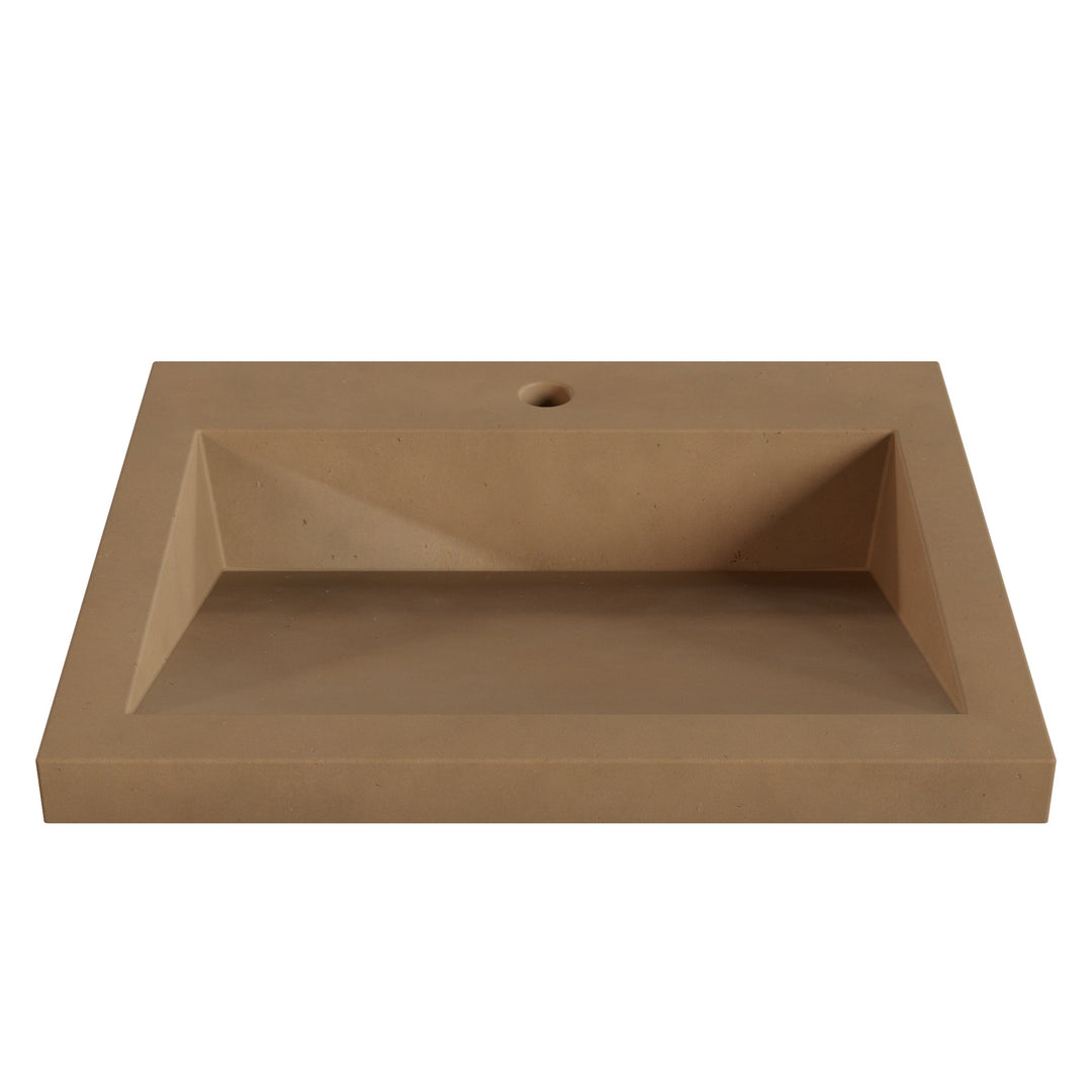 Suzume Ramp Drop-In Faucet Ledge Sink - 22"