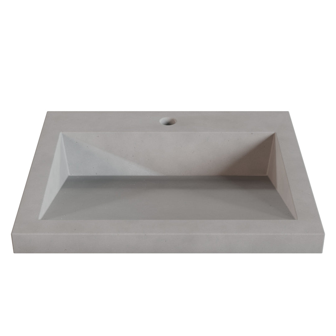 Suzume Ramp Drop-In Faucet Ledge Sink - 22"