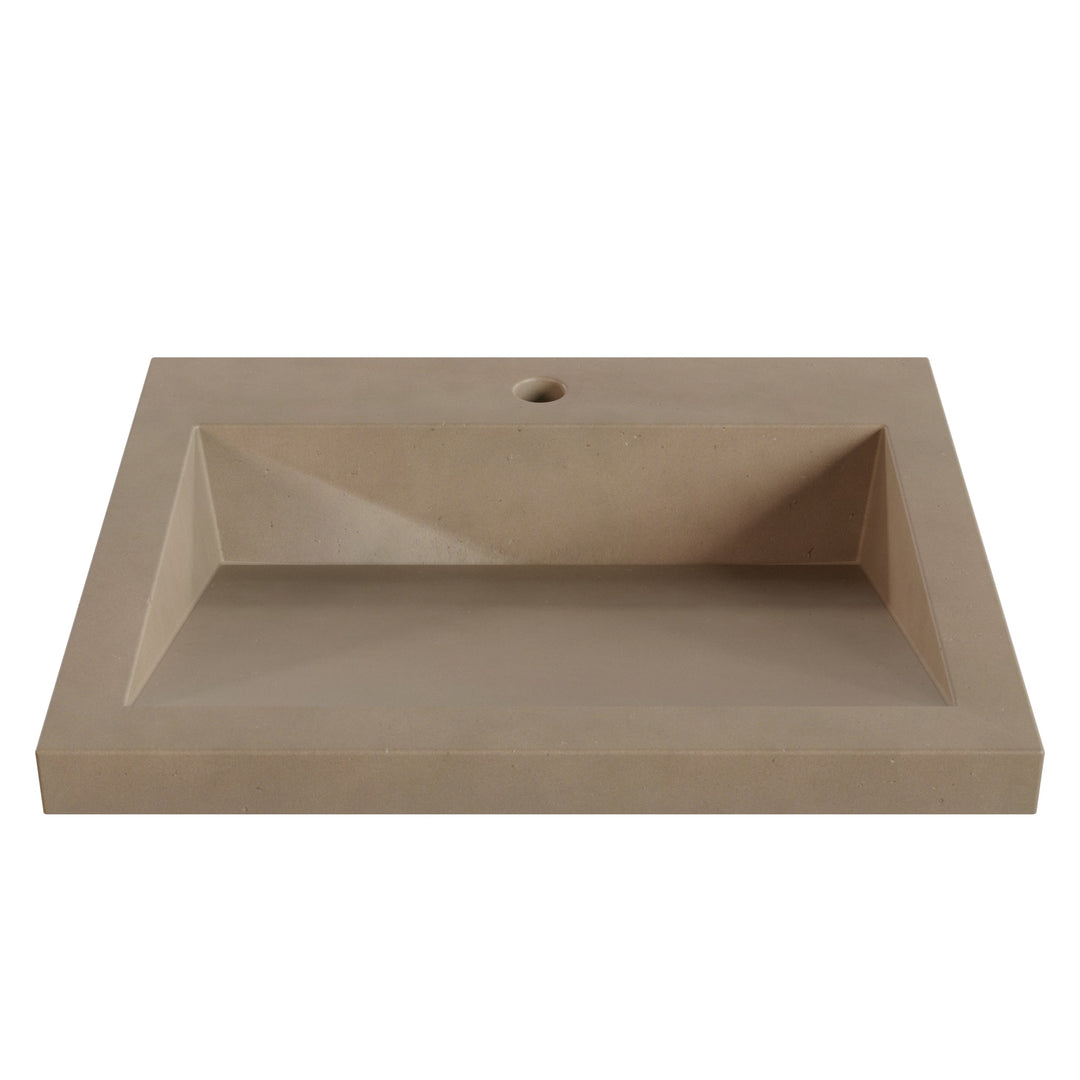Suzume Ramp Drop-In Faucet Ledge Sink - 22"