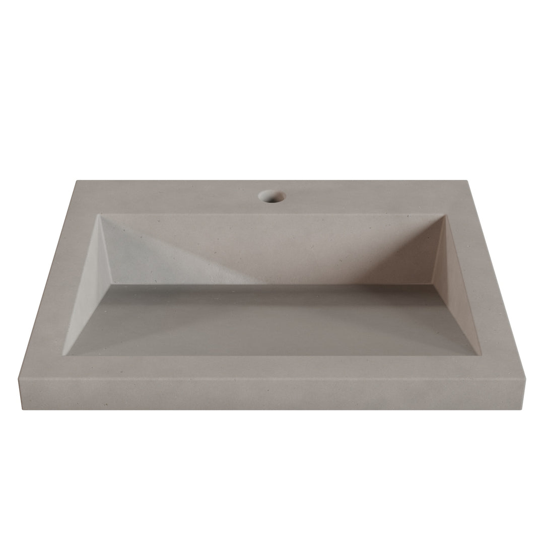 Suzume Ramp Drop-In Faucet Ledge Sink - 22"
