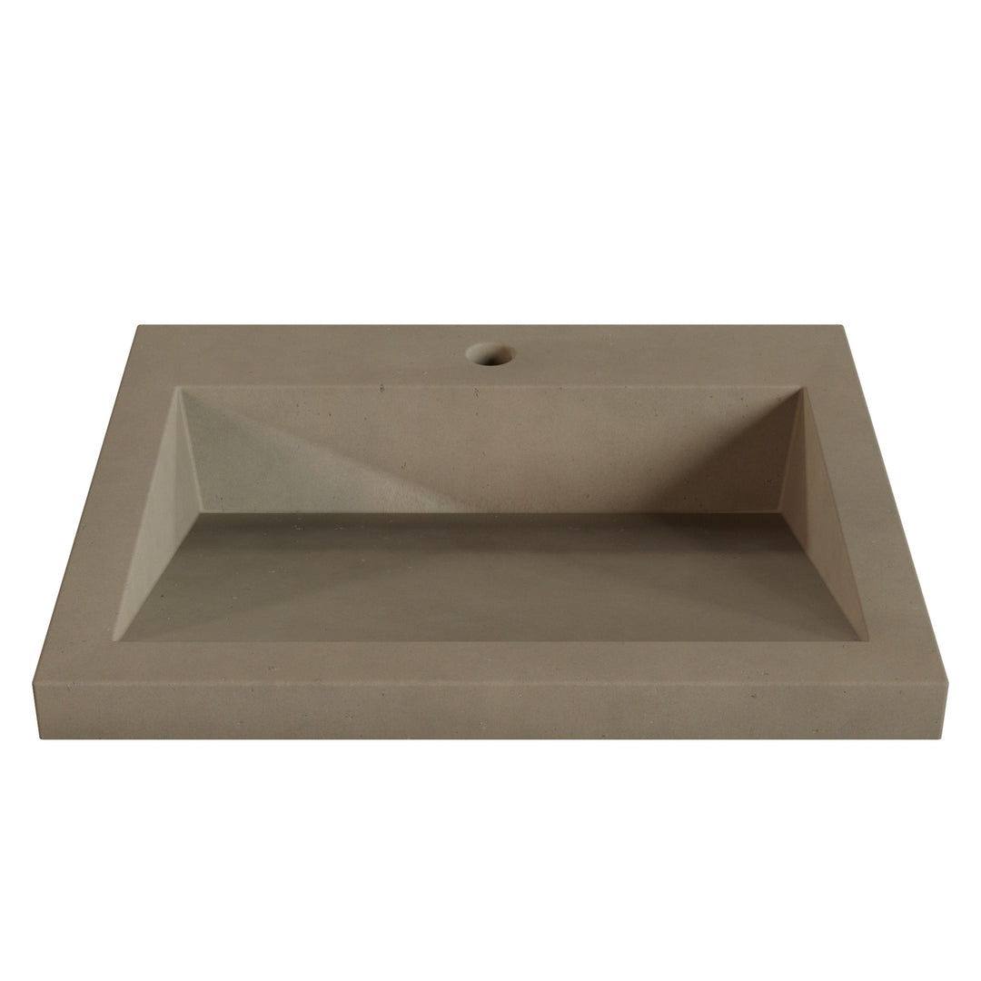 Suzume Ramp Drop-In Faucet Ledge Sink - 22"