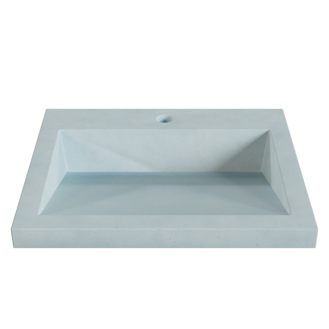 Suzume Ramp Drop-In Faucet Ledge Sink - 22"