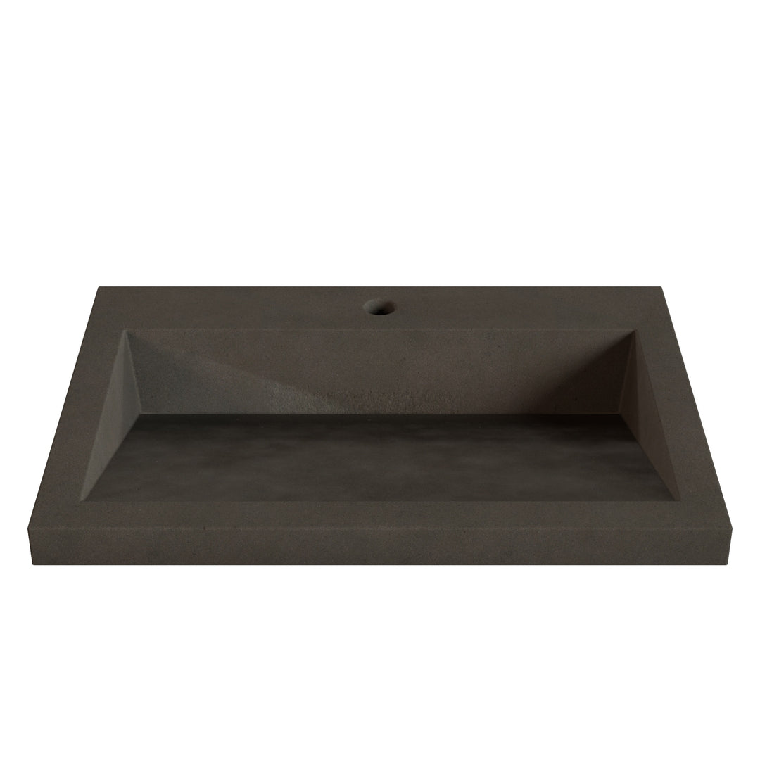 Suzume Ramp Drop-In Faucet Ledge Sink - 26"