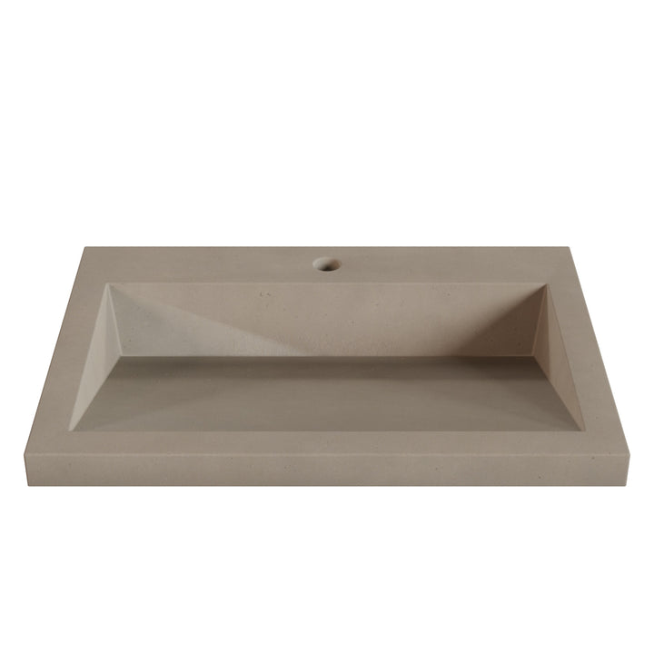 Suzume Ramp Drop-In Faucet Ledge Sink - 26"