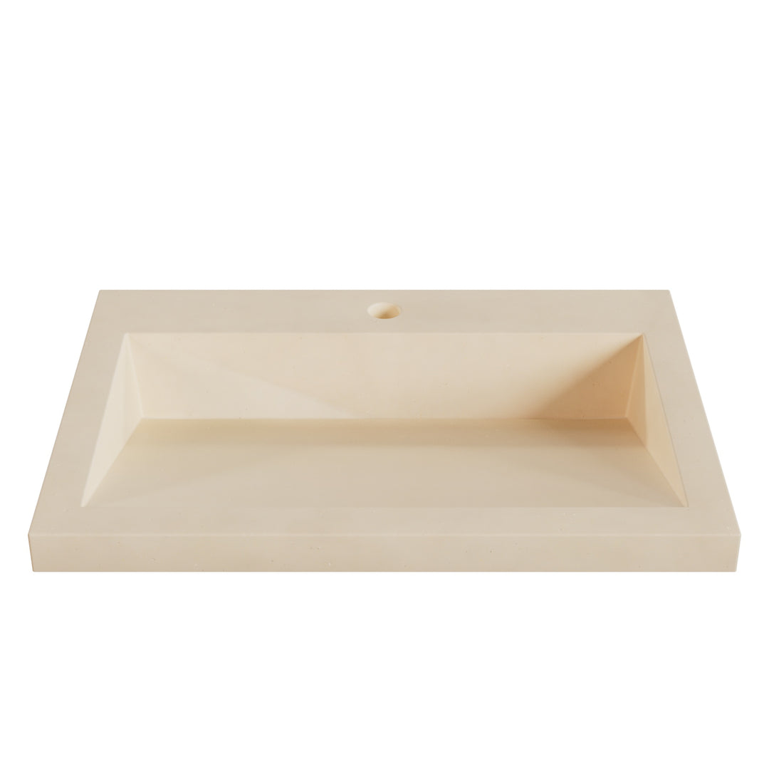Suzume Ramp Drop-In Faucet Ledge Sink - 26"