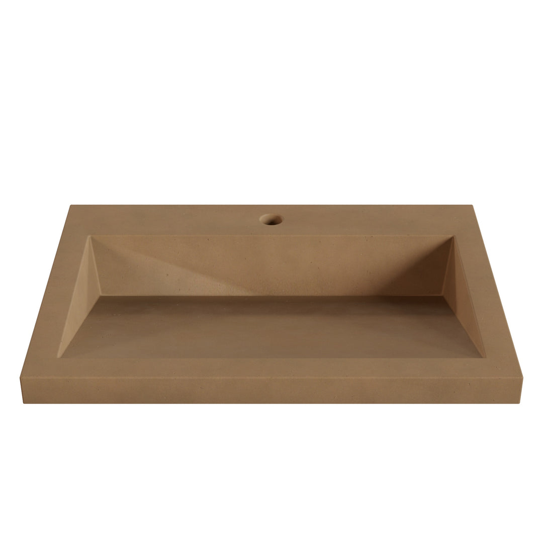Suzume Ramp Drop-In Faucet Ledge Sink - 26"