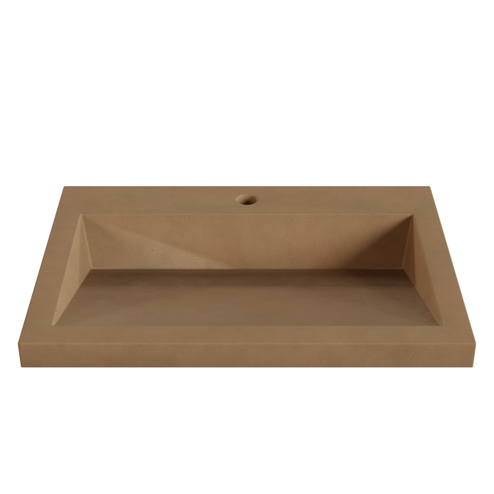 Suzume Ramp Drop-In Faucet Ledge Sink - 26"