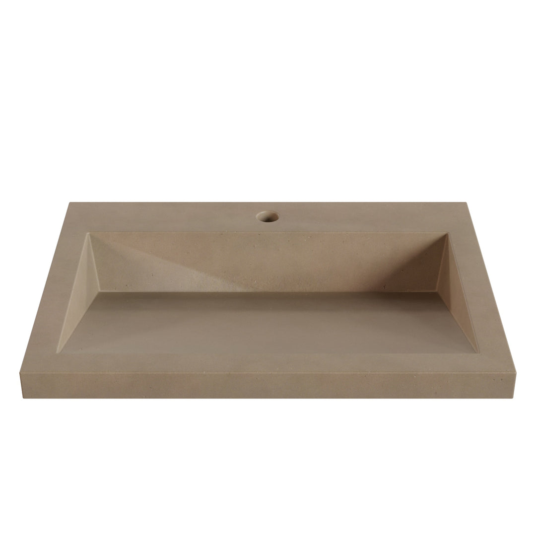 Suzume Ramp Drop-In Faucet Ledge Sink - 26"