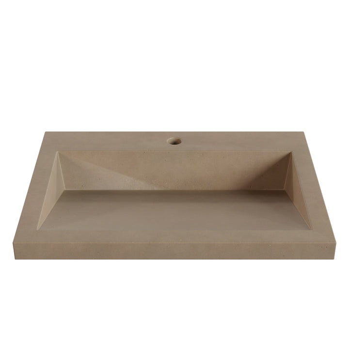 Suzume Ramp Drop-In Faucet Ledge Sink - 26"