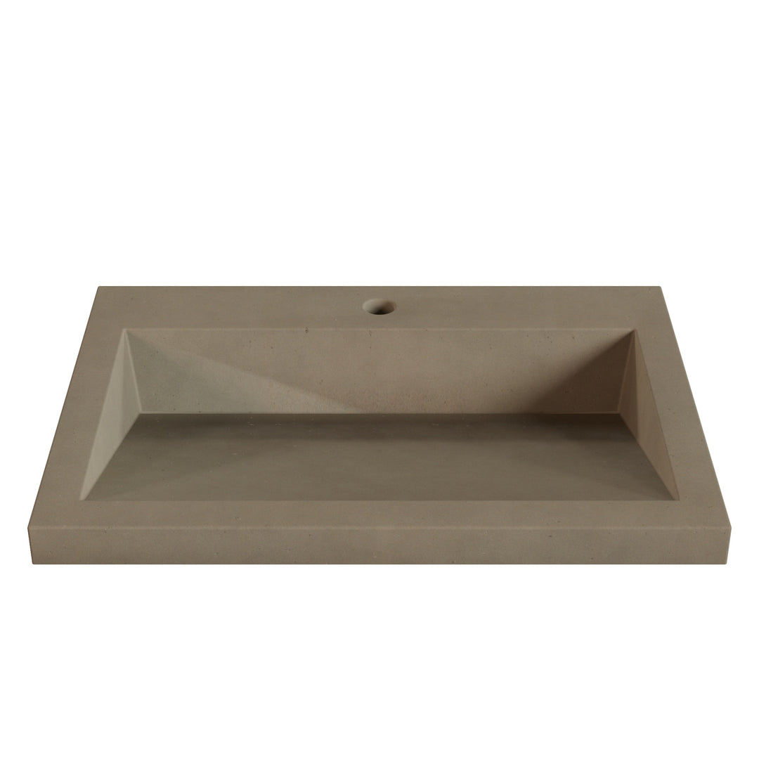 Suzume Ramp Drop-In Faucet Ledge Sink - 26"
