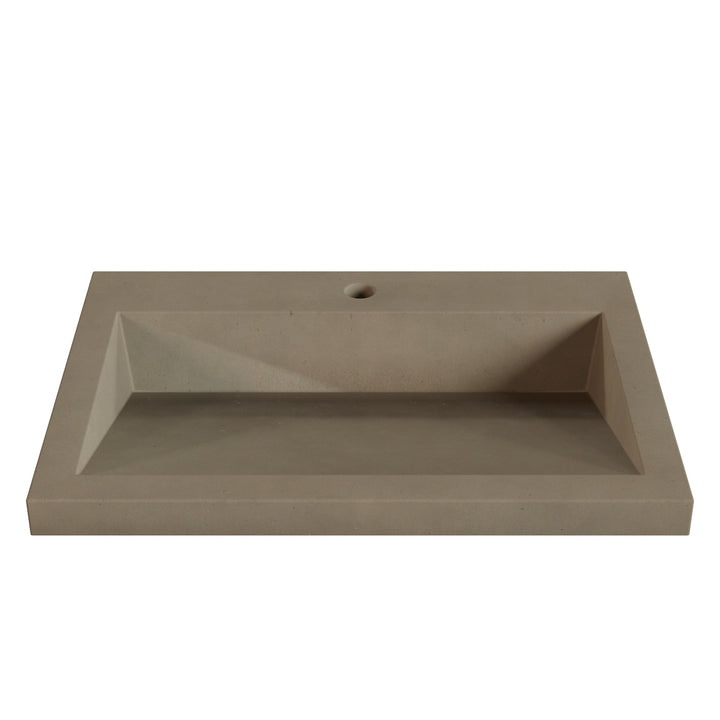 Suzume Ramp Drop-In Faucet Ledge Sink - 26"