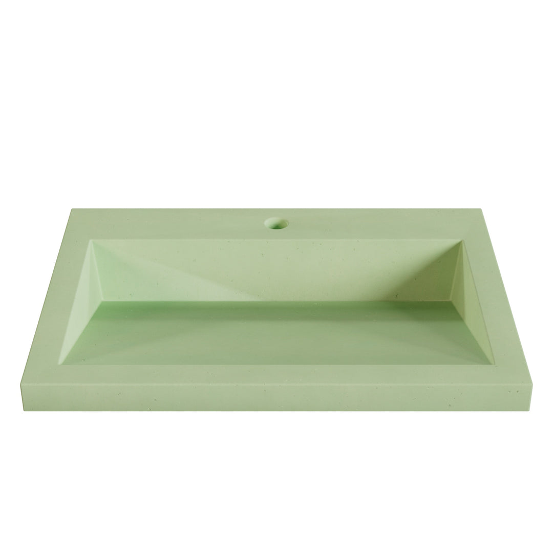 Suzume Ramp Drop-In Faucet Ledge Sink - 26"