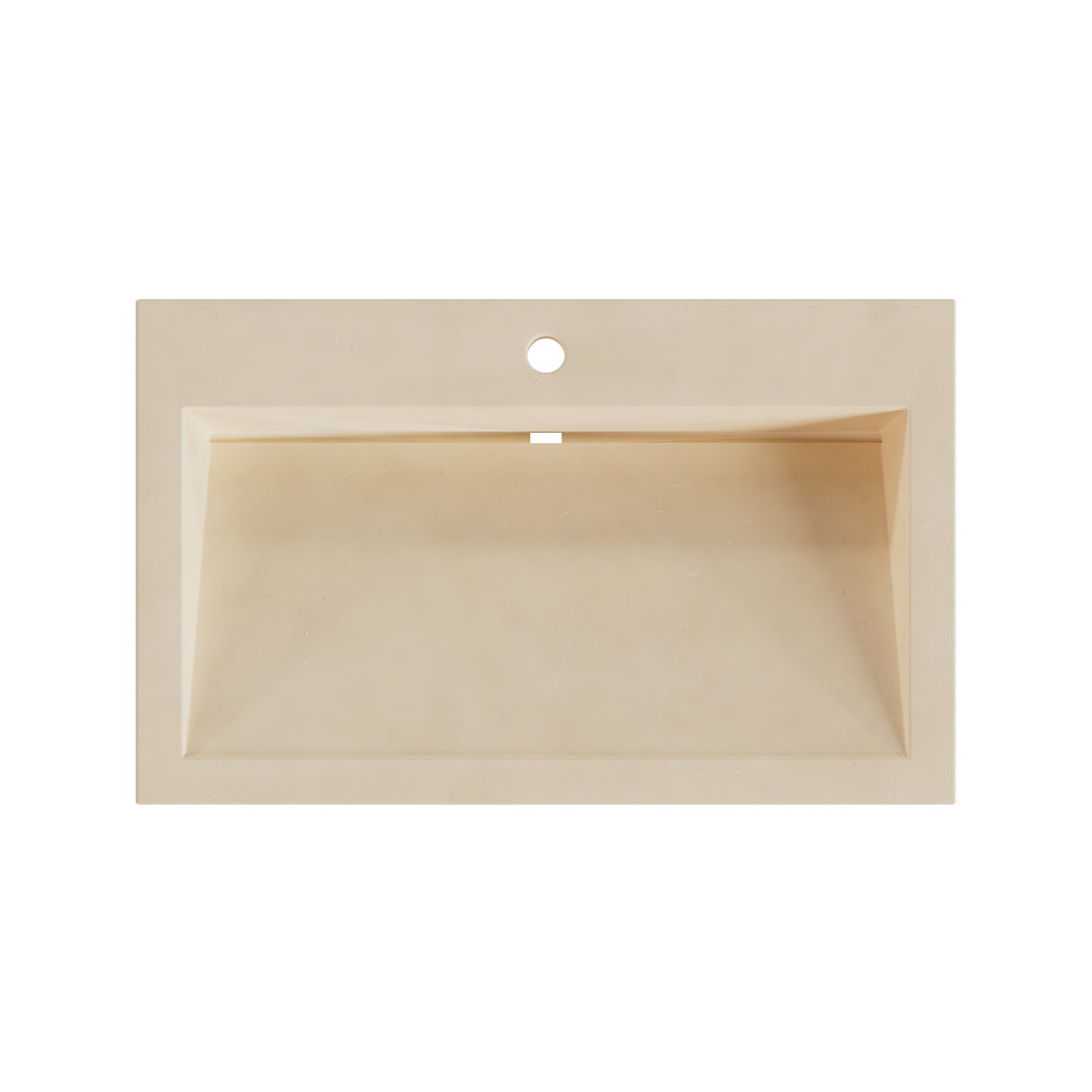 Suzume Ramp Drop-In Faucet Ledge Sink - 30"