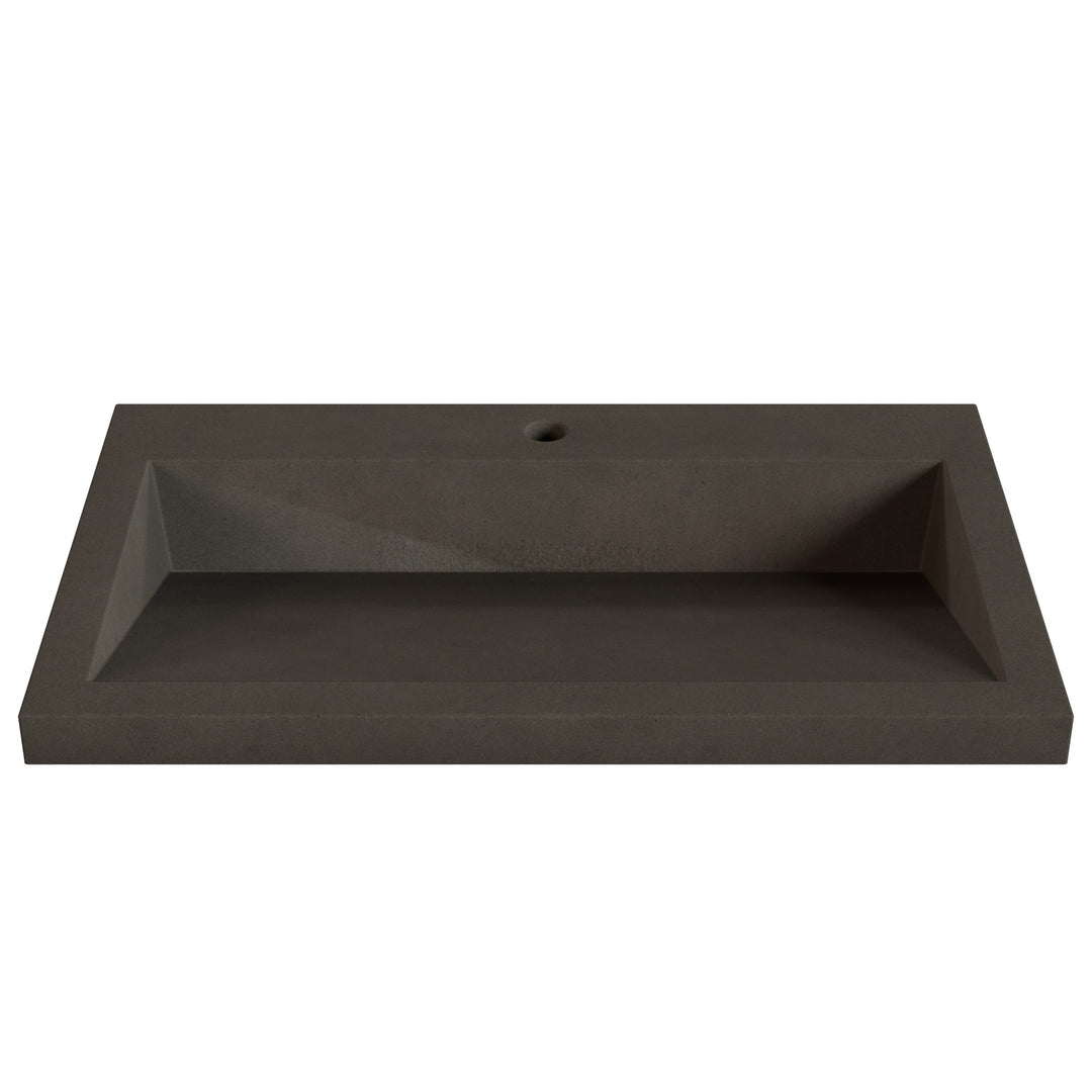 Suzume Ramp Drop-In Faucet Ledge Sink - 30"