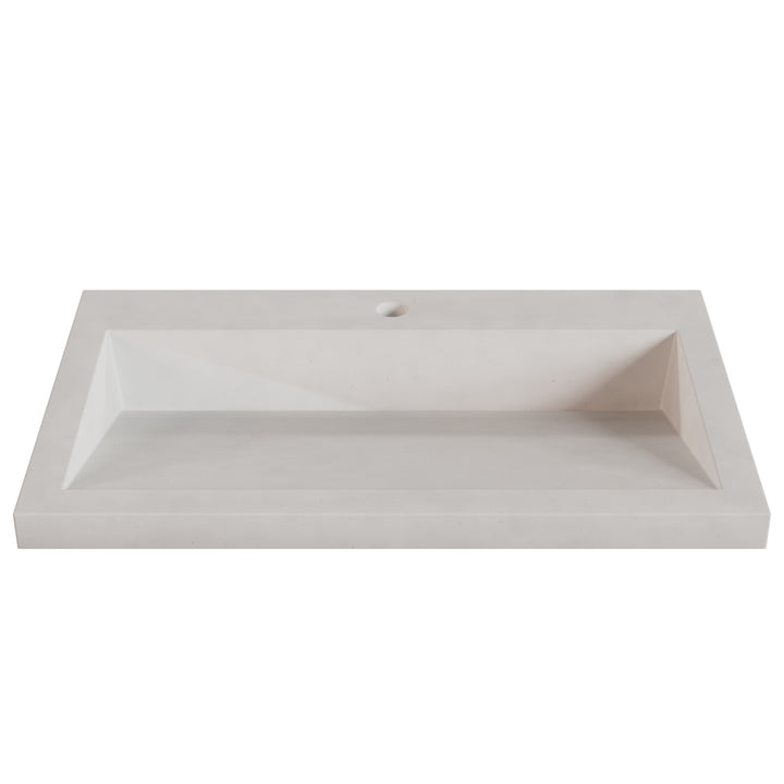 Suzume Ramp Drop-In Faucet Ledge Sink - 30"