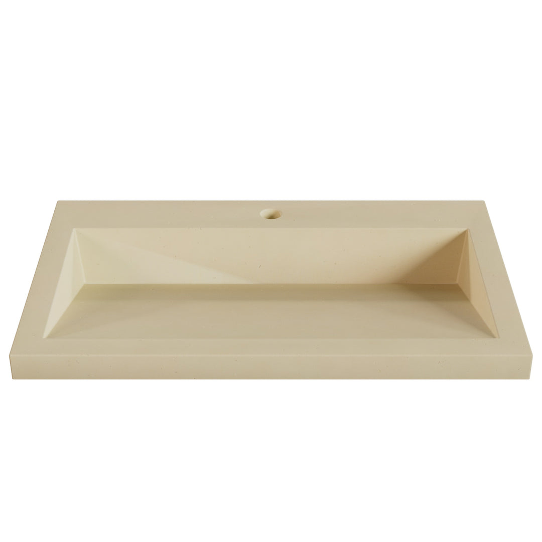 Suzume Ramp Drop-In Faucet Ledge Sink - 30"