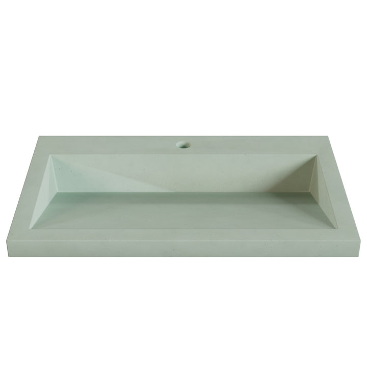 Suzume Ramp Drop-In Faucet Ledge Sink - 30"