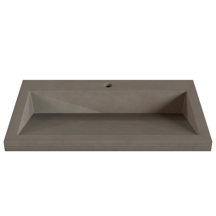 Suzume Ramp Drop-In Faucet Ledge Sink - 30"