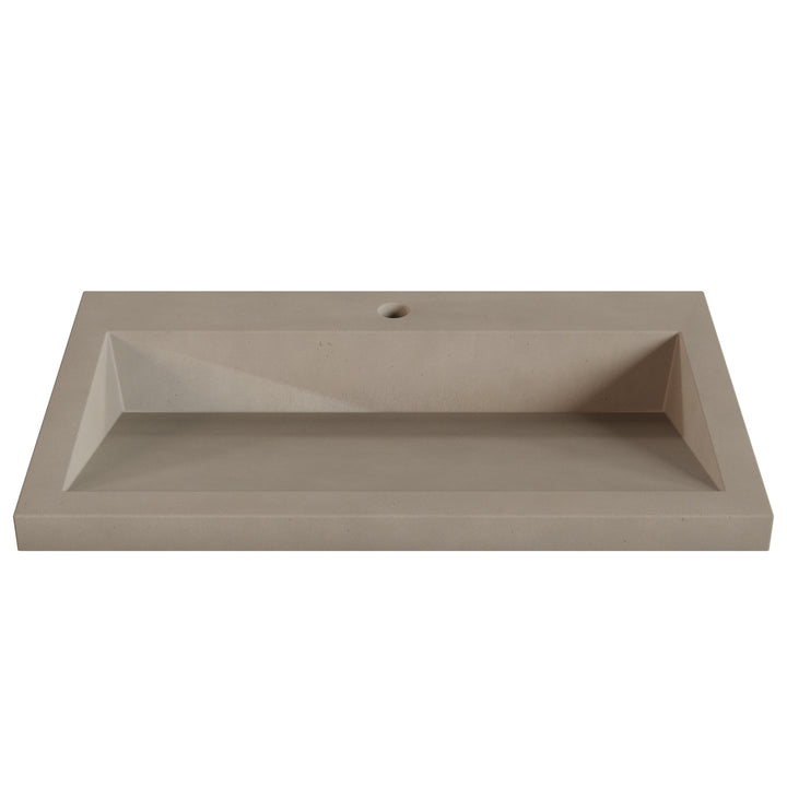 Suzume Ramp Drop-In Faucet Ledge Sink - 30"