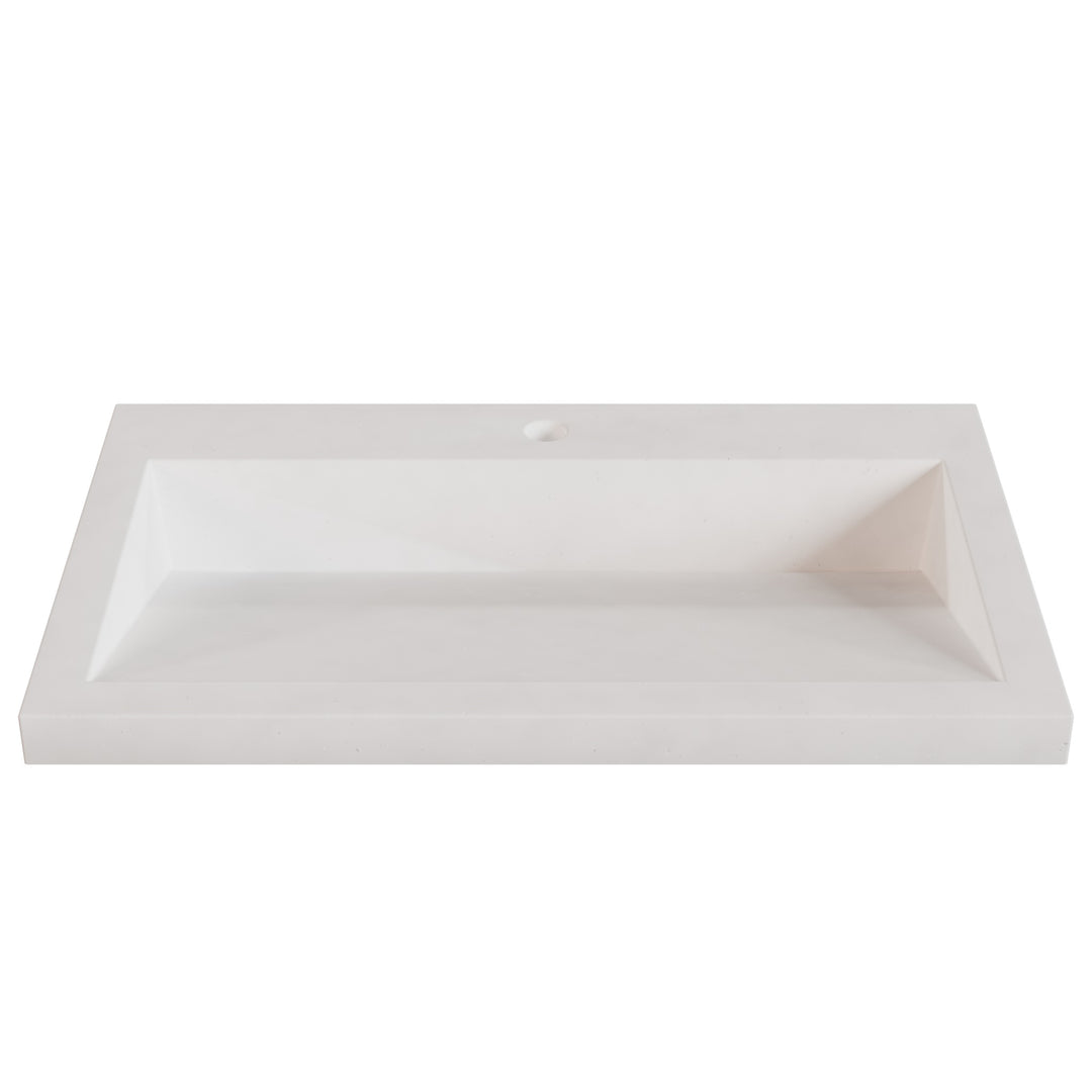 Suzume Ramp Drop-In Faucet Ledge Sink - 30"
