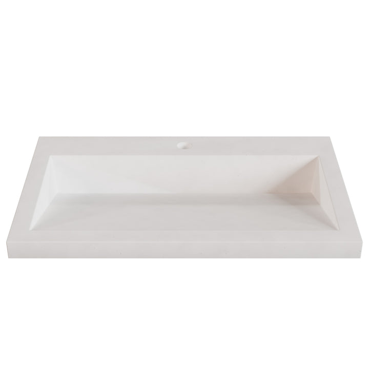 Suzume Ramp Drop-In Faucet Ledge Sink - 30"