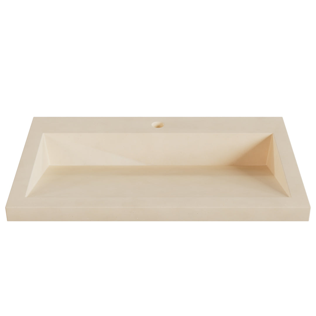 Suzume Ramp Drop-In Faucet Ledge Sink - 30"