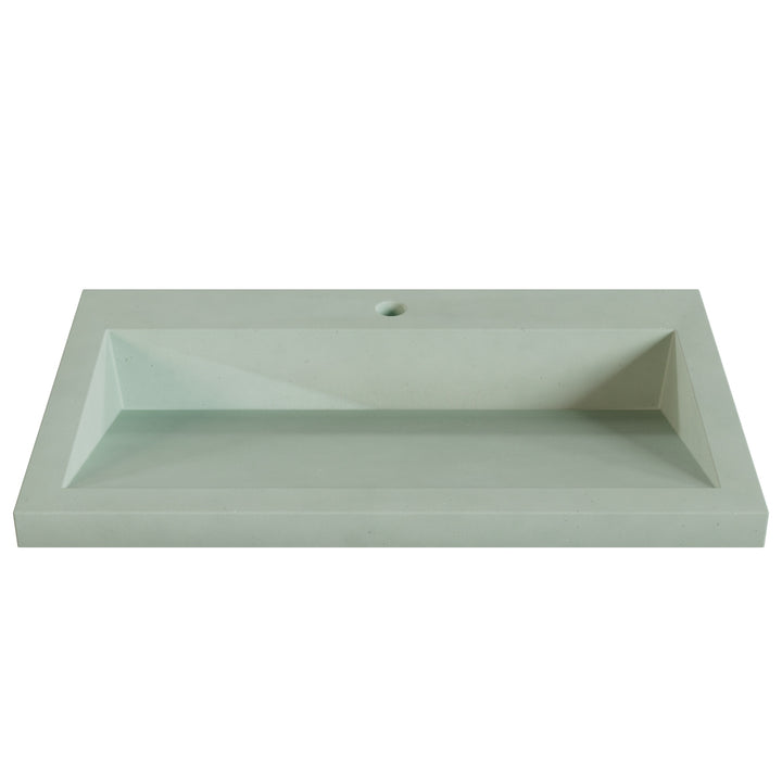Suzume Ramp Drop-In Faucet Ledge Sink - 30"