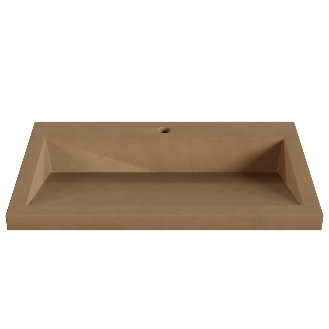 Suzume Ramp Drop-In Faucet Ledge Sink - 30"