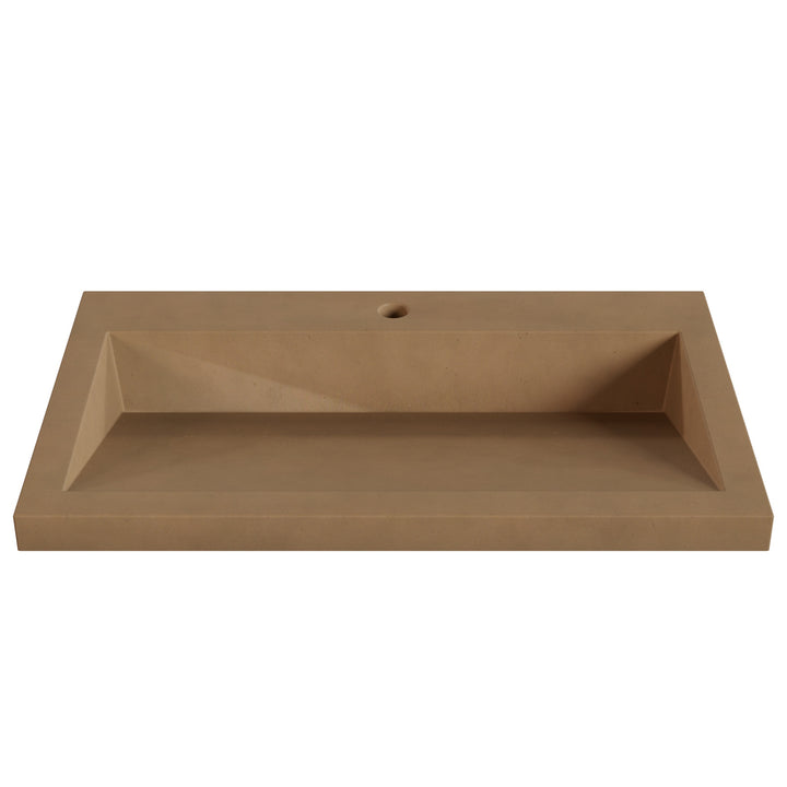 Suzume Ramp Drop-In Faucet Ledge Sink - 30"