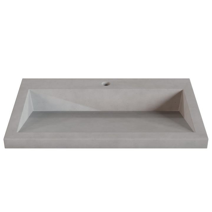 Suzume Ramp Drop-In Faucet Ledge Sink - 30"