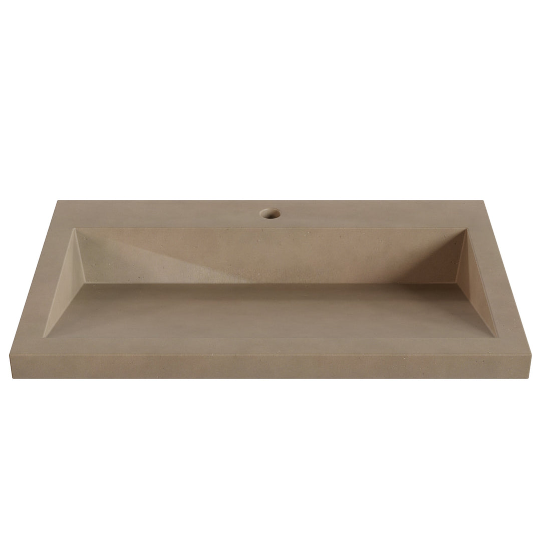 Suzume Ramp Drop-In Faucet Ledge Sink - 30"
