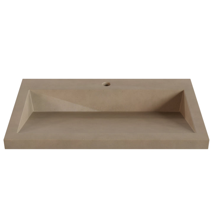 Suzume Ramp Drop-In Faucet Ledge Sink - 30"