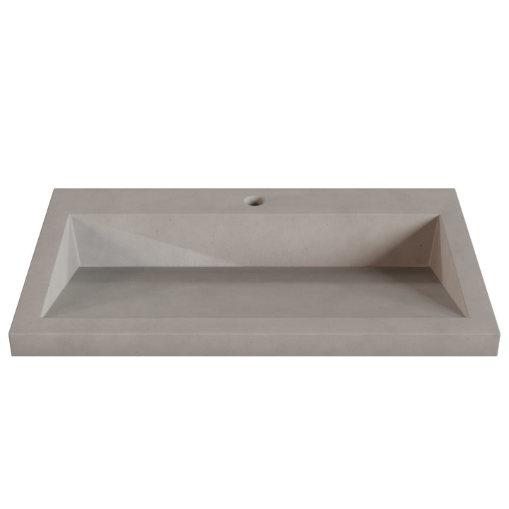 Suzume Ramp Drop-In Faucet Ledge Sink - 30"
