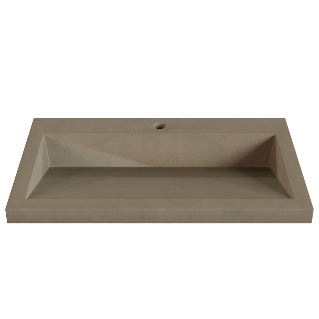 Suzume Ramp Drop-In Faucet Ledge Sink - 30"